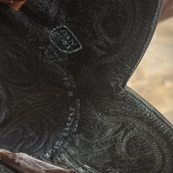 Dan Post Genuine Lizard Cowboy Boots - Picture 6 of 8